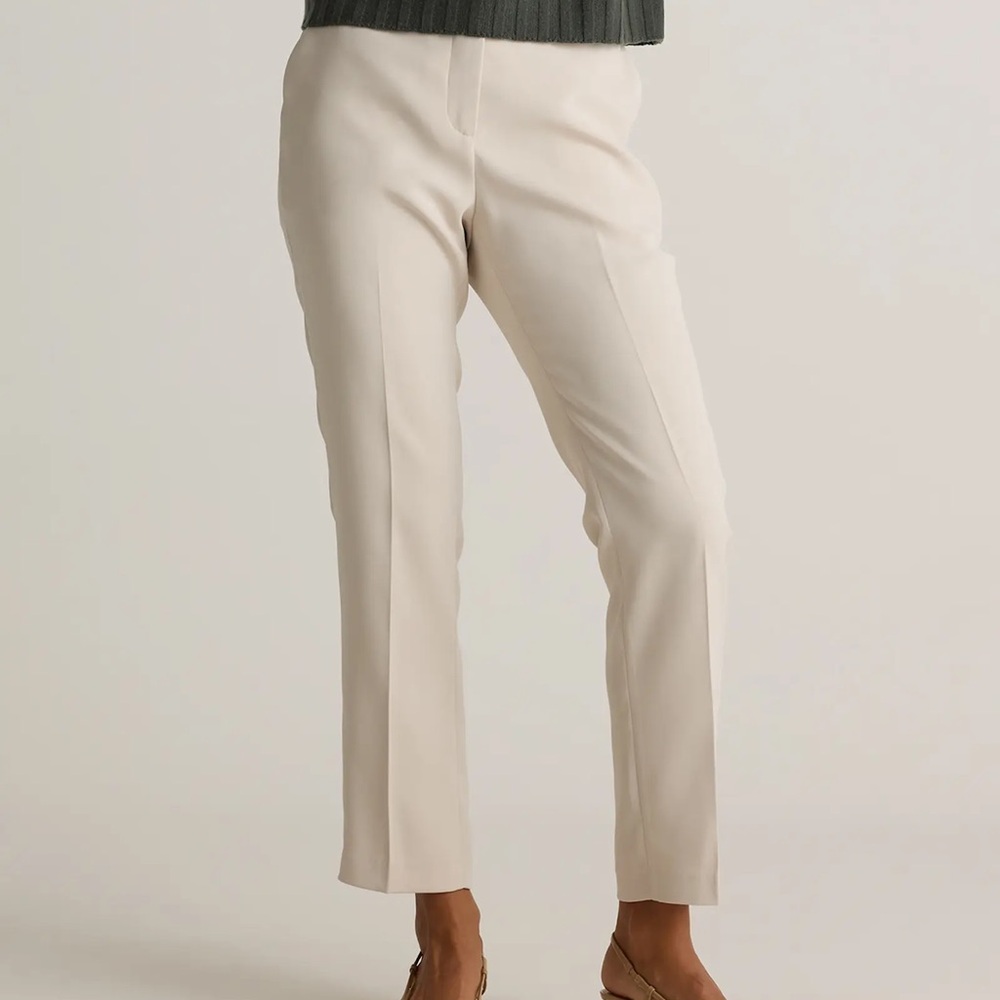 Quince Stretch Crepe Ankle Pants